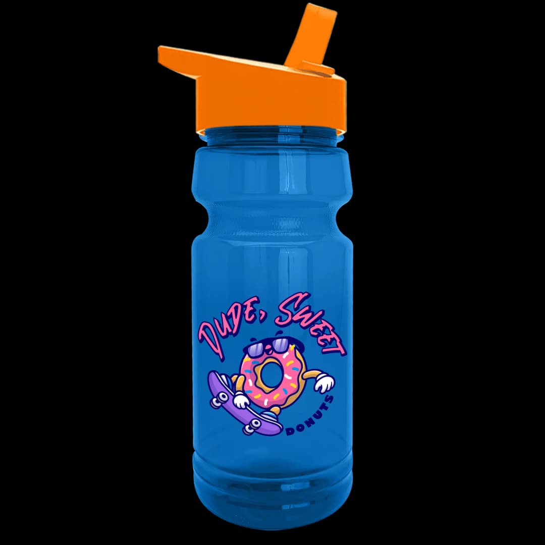 Trainer RPET Bottle with Flip-Straw Lid - 24 oz.