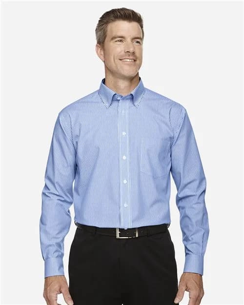 Devon & Jones Men's Crown Collection® Banker Stripe Woven Dress Shirt