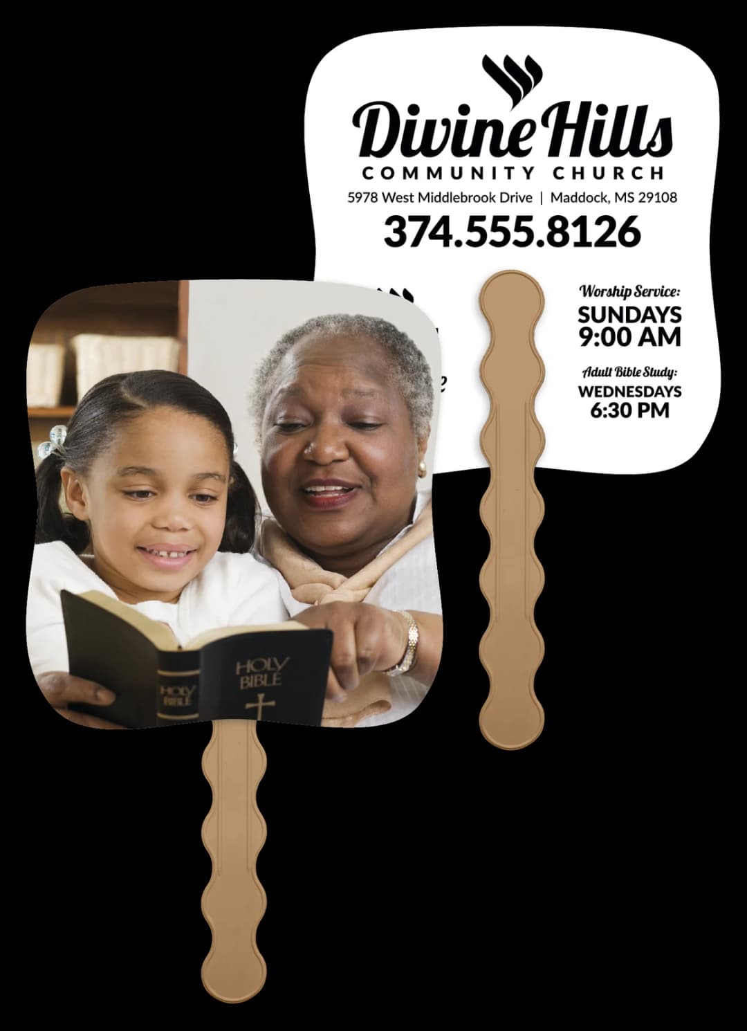 Bible Study - Pictorial Fan