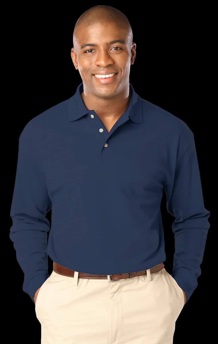 Blue Generation Men's Superblend L/S Polo