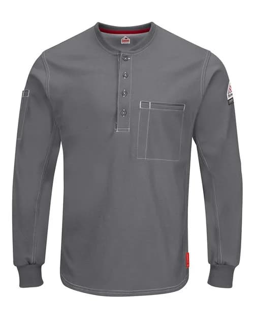 Bulwark Men's iQ Series® Plus Long Sleeve Henley