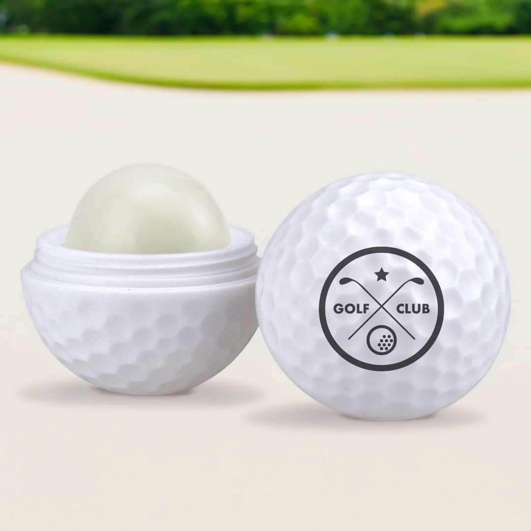 Golf Ball Lip Moisturizer with Sunscreen