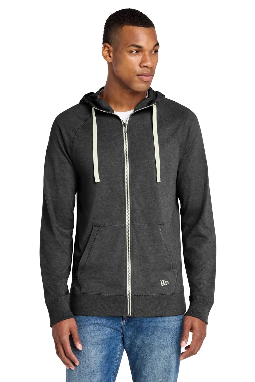 New Era ® Sueded Cotton Blend Full-Zip Hoodie