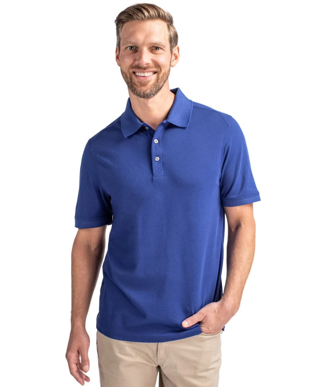 Cutter & Buck Advantage Tri-Blend Pique Mens Big and Tall Polo