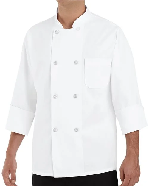 Chef Designs Eight Pearl Button Chef Coat - Tall Sizes