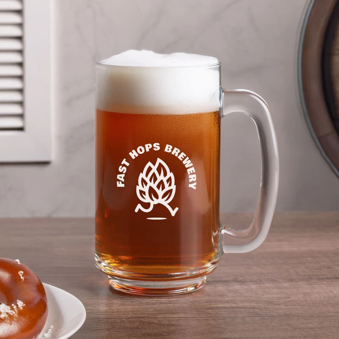 Texoma 14 oz Glass Beer Mug