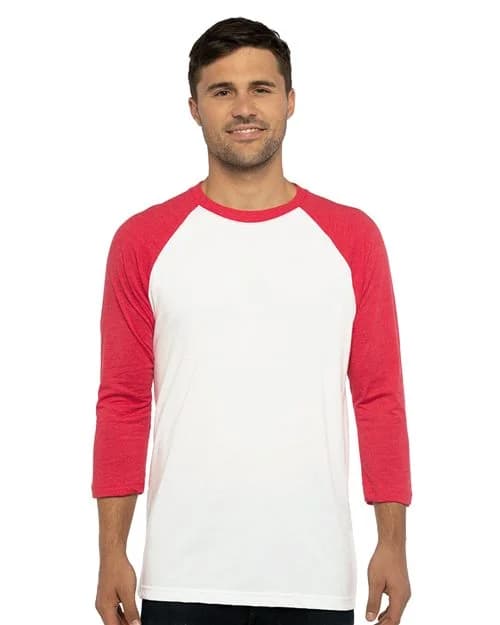 Next Level Unisex CVC Three-Quarter Sleeve Raglan T-Shirt