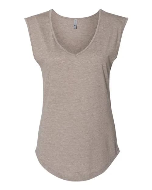 Next Level Women's Festival Sleeveless Deep V-Neck T-Shirt