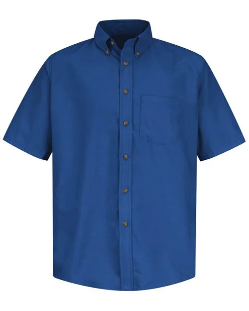 Red Kap Men's Poplin Short Sleeve Dress Shirt