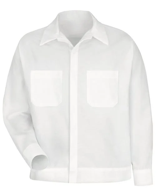 Red Kap Men's Button-Front Shirt Jacket
