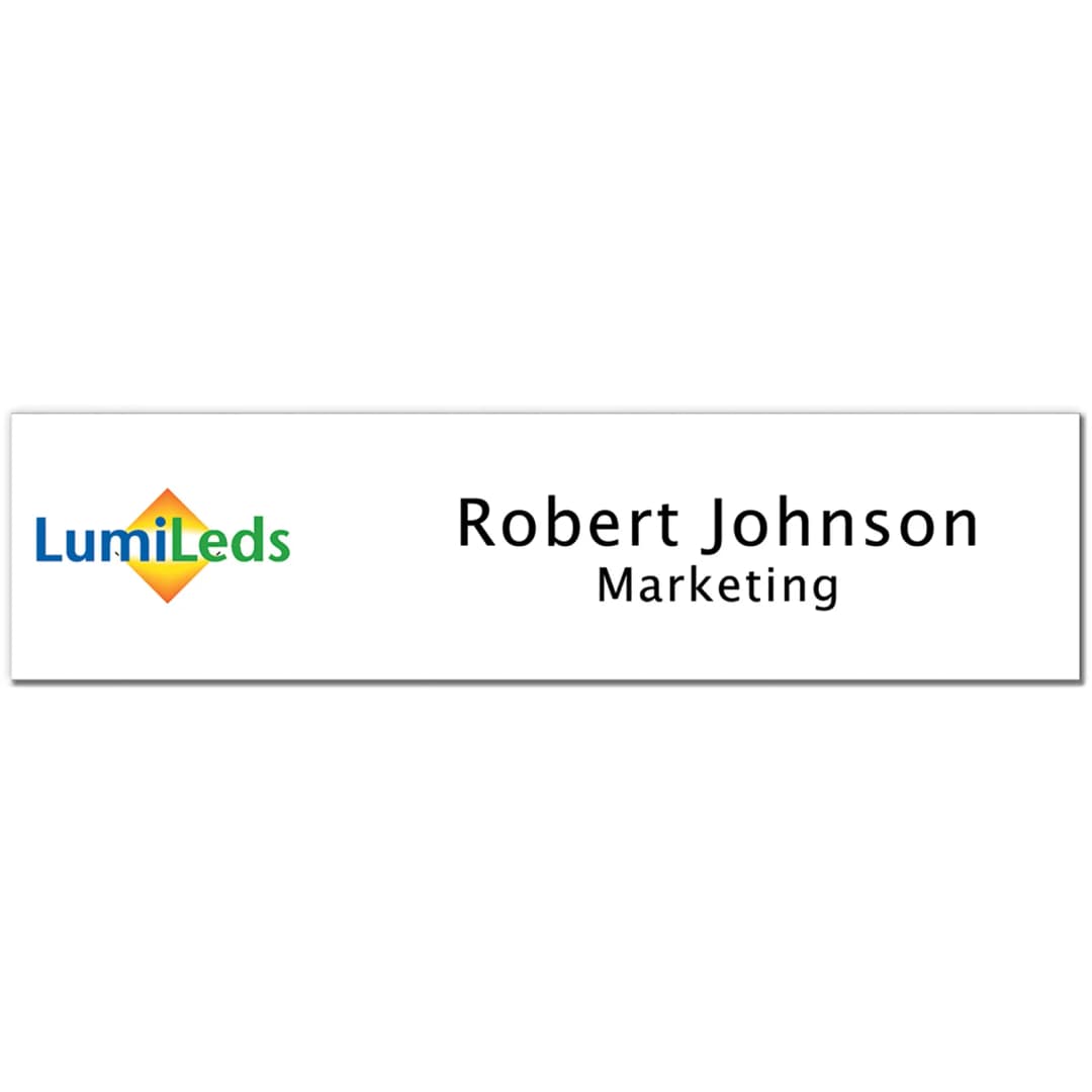 Moniker Full Color Name Plate: 8" X 2"