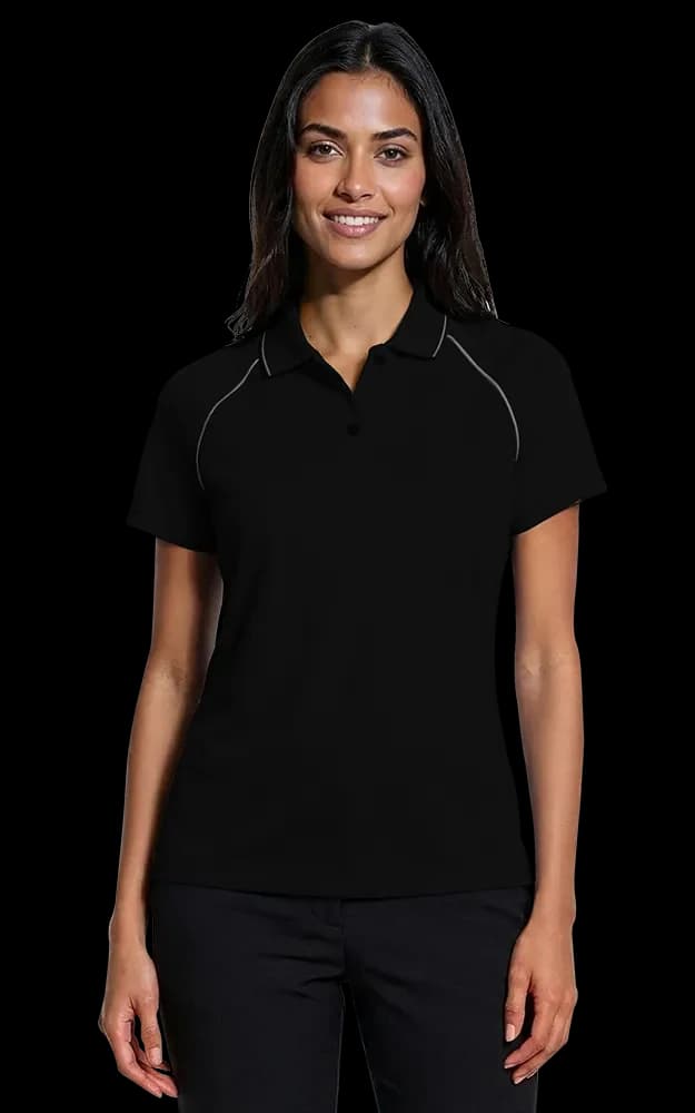 Blue Generation Ladies' Wicking Contrast Piping Polo