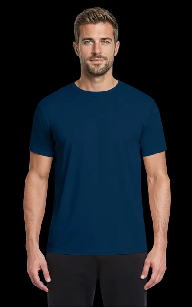 Blue Generation Adult Value Wicking Crew Neck Tee