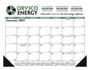 Skinner & Kennedy® Desk Pad Calendar