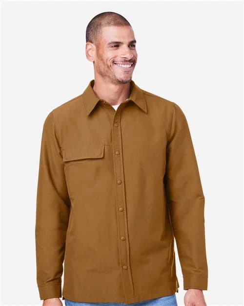 Harriton Unisex Flex Twill Overshirt Jacket