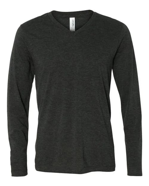 BELLA + CANVAS Unisex Long Sleeve V-Neck Tee