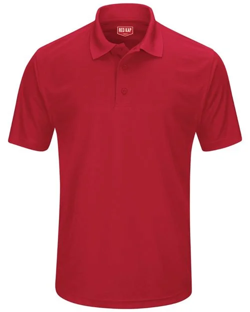 Red Kap Men's Short Sleeve Performance Knit Pocketless Core Polo