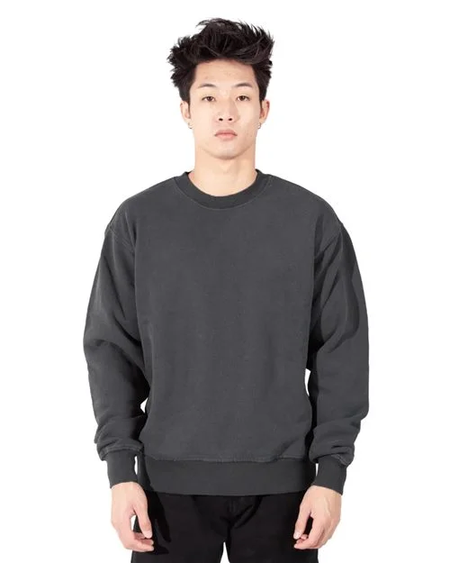 Shaka Wear Unisex Los Angeles Garment-Dyed Crewneck Sweatshirt
