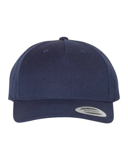 YP Classics Premium Five-Panel Curved Bill Snapback Cap