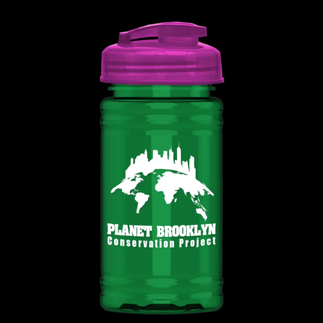 Mini RPET Bottle with Flip-Top Lid - 16 oz.