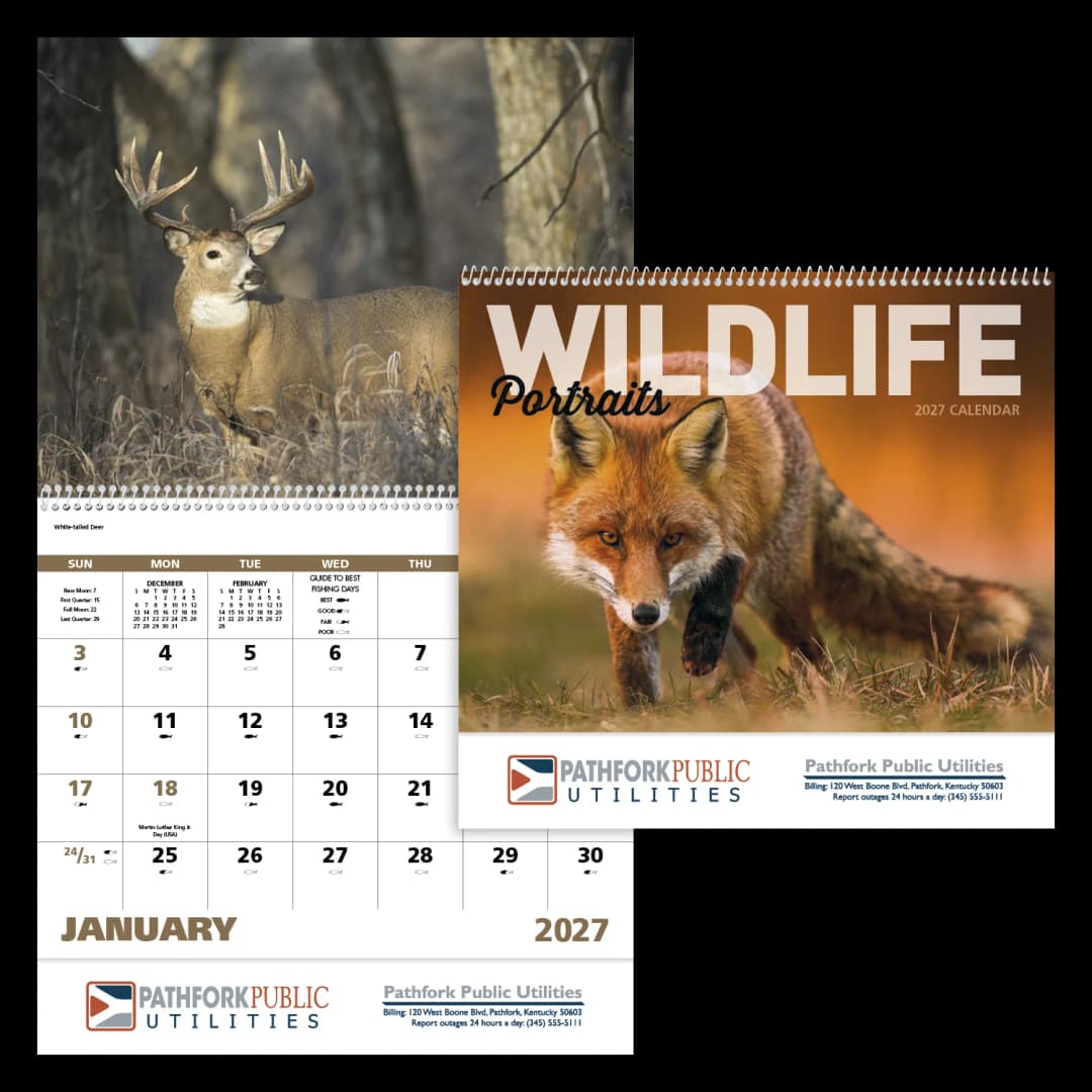 Wildlife Portraits - Spiral Calendar