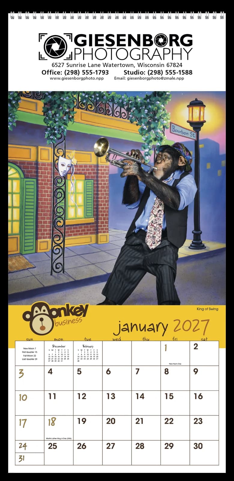 Monkey Business Calendar