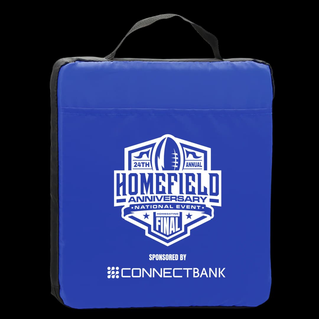 13.5" Fabric Stadium Cushion with Pocket