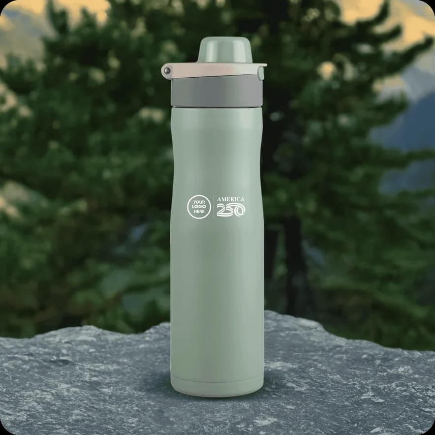 24 Oz. Vertex Powder Coated Recycled Stainless Steel Bottle