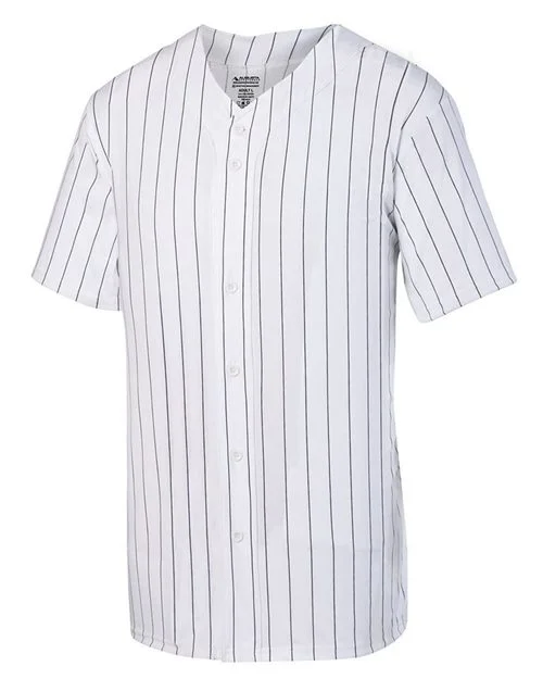 Augusta Sportswear Unisex Pinstripe Full Button Baseball Jersey
