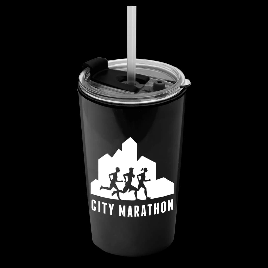 Sentinel Metallic Acrylic Tumbler with 2-in-1 Lid with Straw - 14 oz.