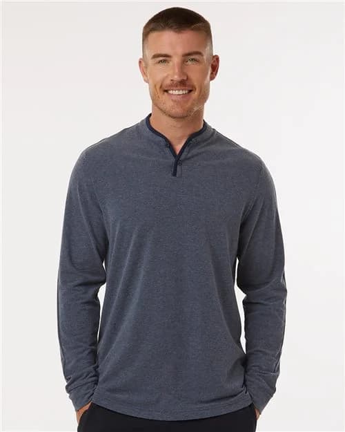 Adidas Men's Henley Long Sleeve T-Shirt