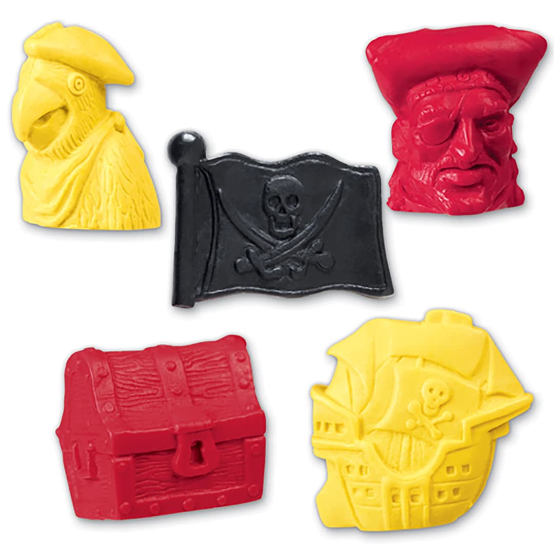 Pencil-Top Eraser Pirate Collection