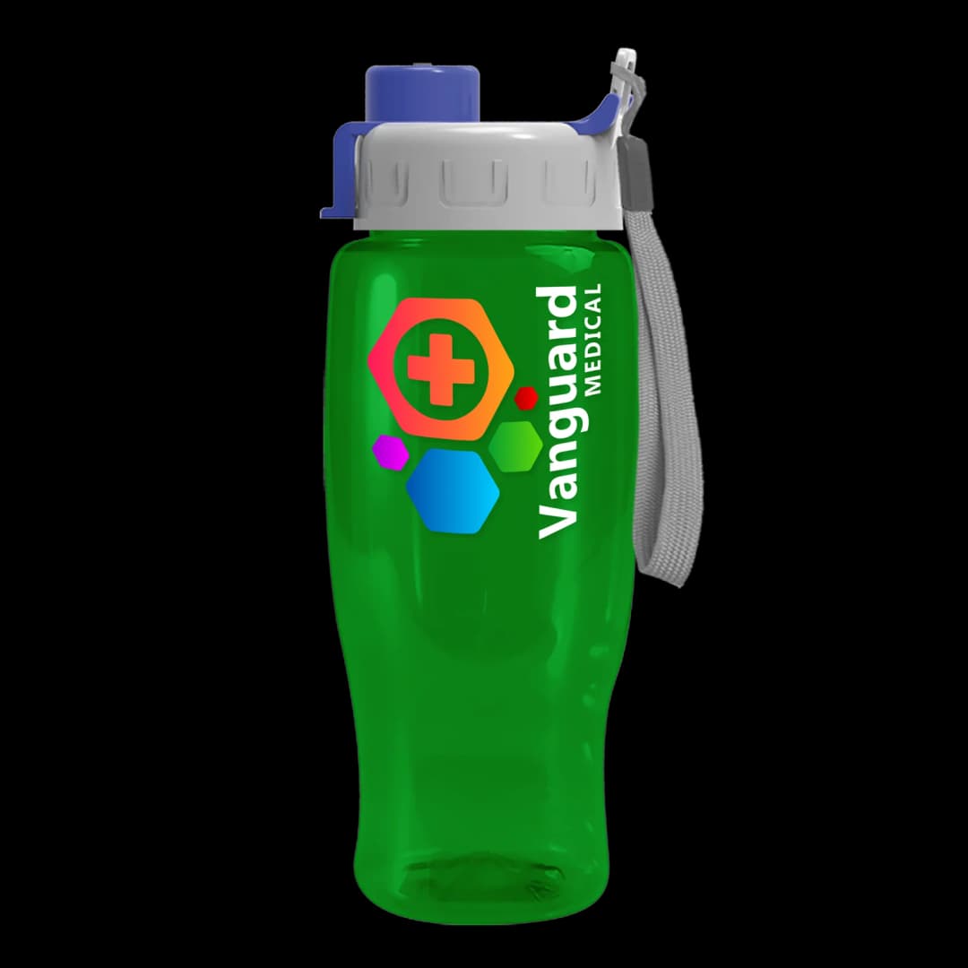 Poly+ Recycled Bottle with Quick-Snap Lid - 27 oz.