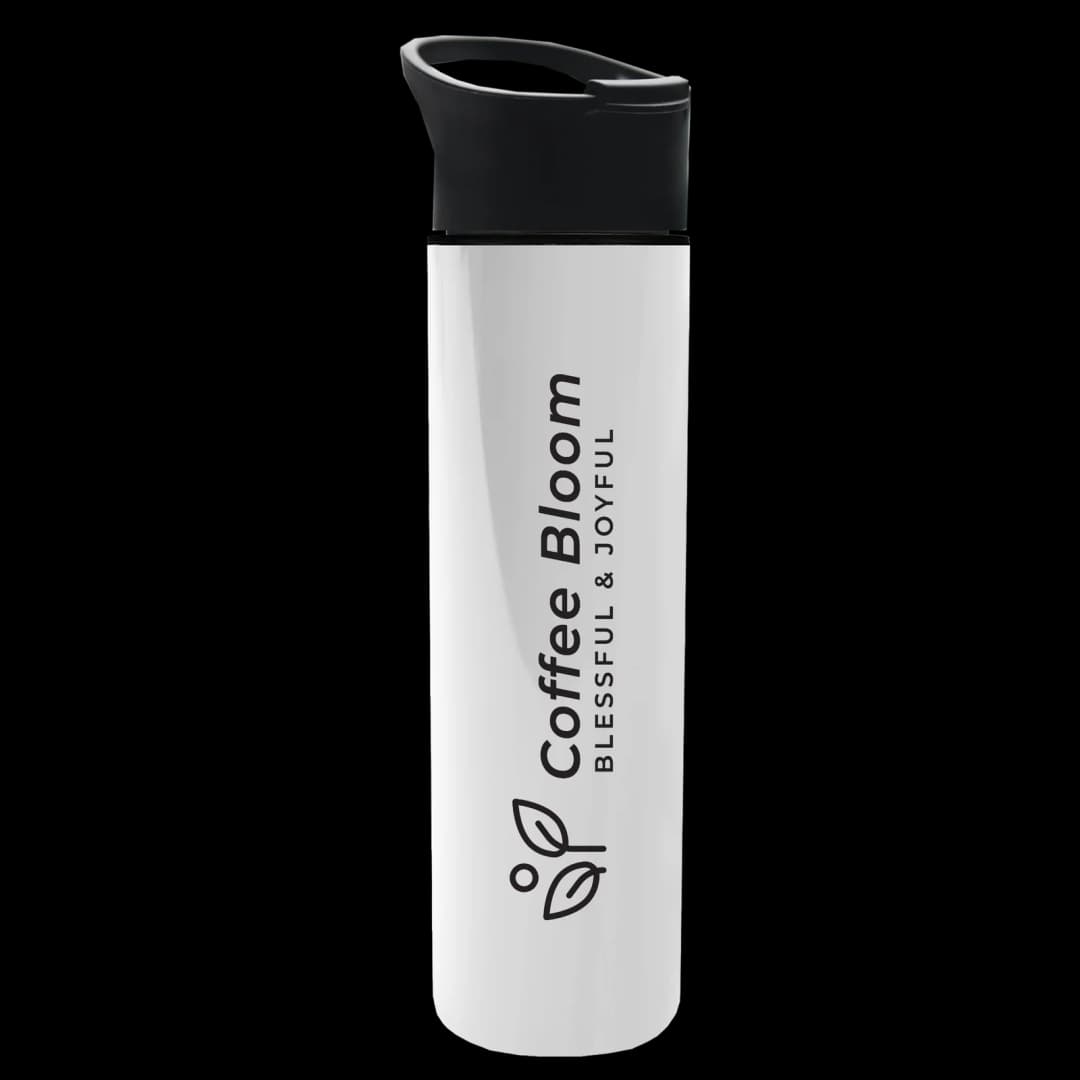 Slim Double-Wall Insulated Bottle with Pop-Up Lid - 16 oz.