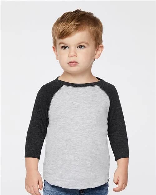 Rabbit Skins Toddler Baseball Fine Jersey Three-Quarter Sleeve Tee