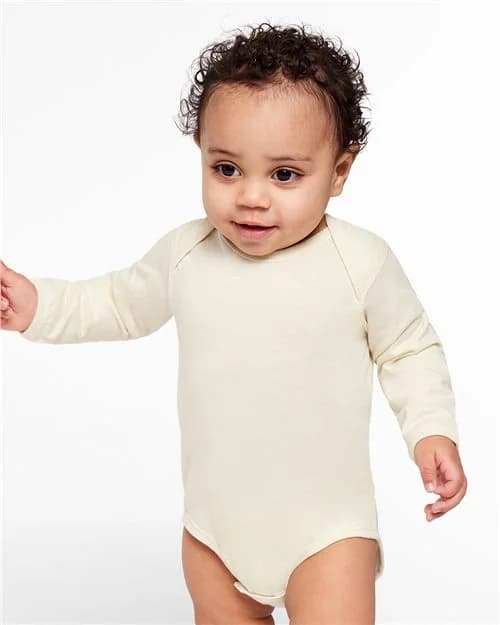 Rabbit Skins Infant Fine Jersey Long Sleeve Bodysuit