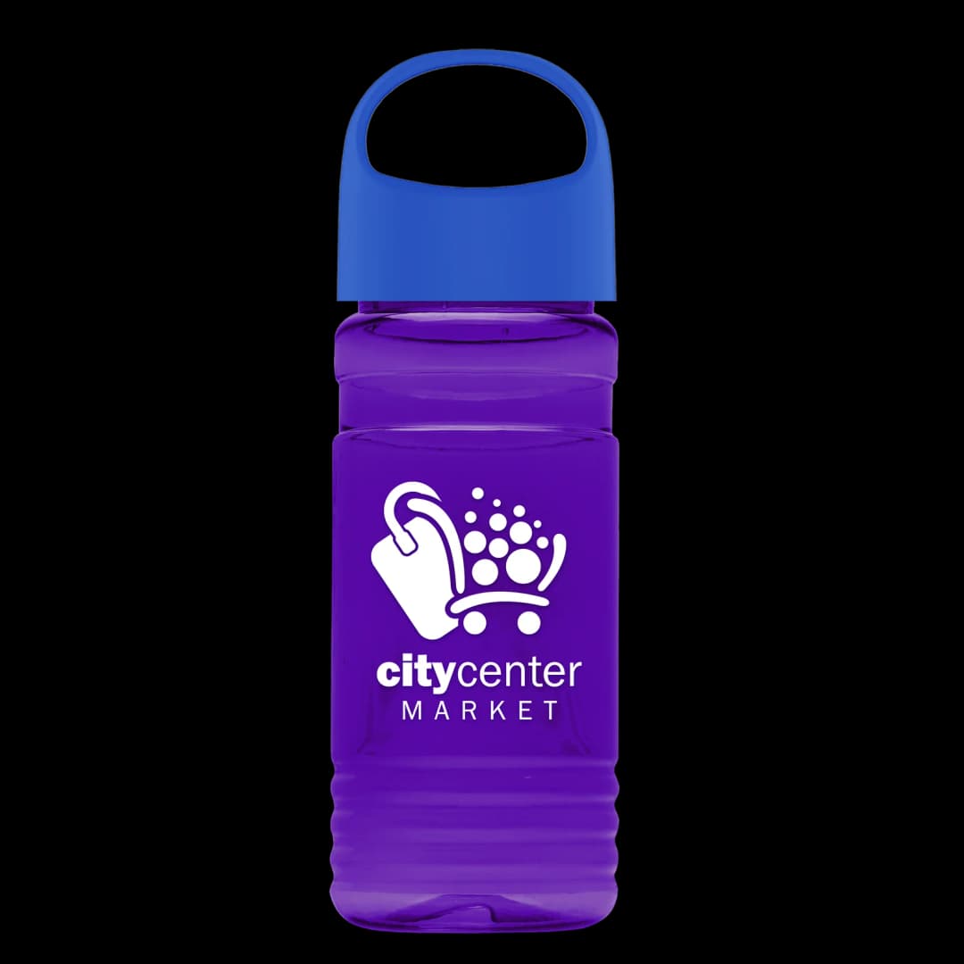 RPET Bottle with Oval Crest Lid - 20 oz.
