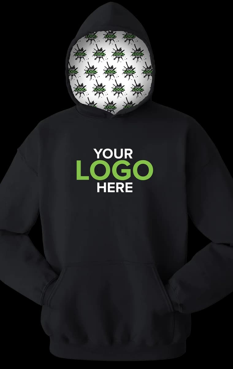 Blue Generation Your Logo Here Adult Pullover Hoodie