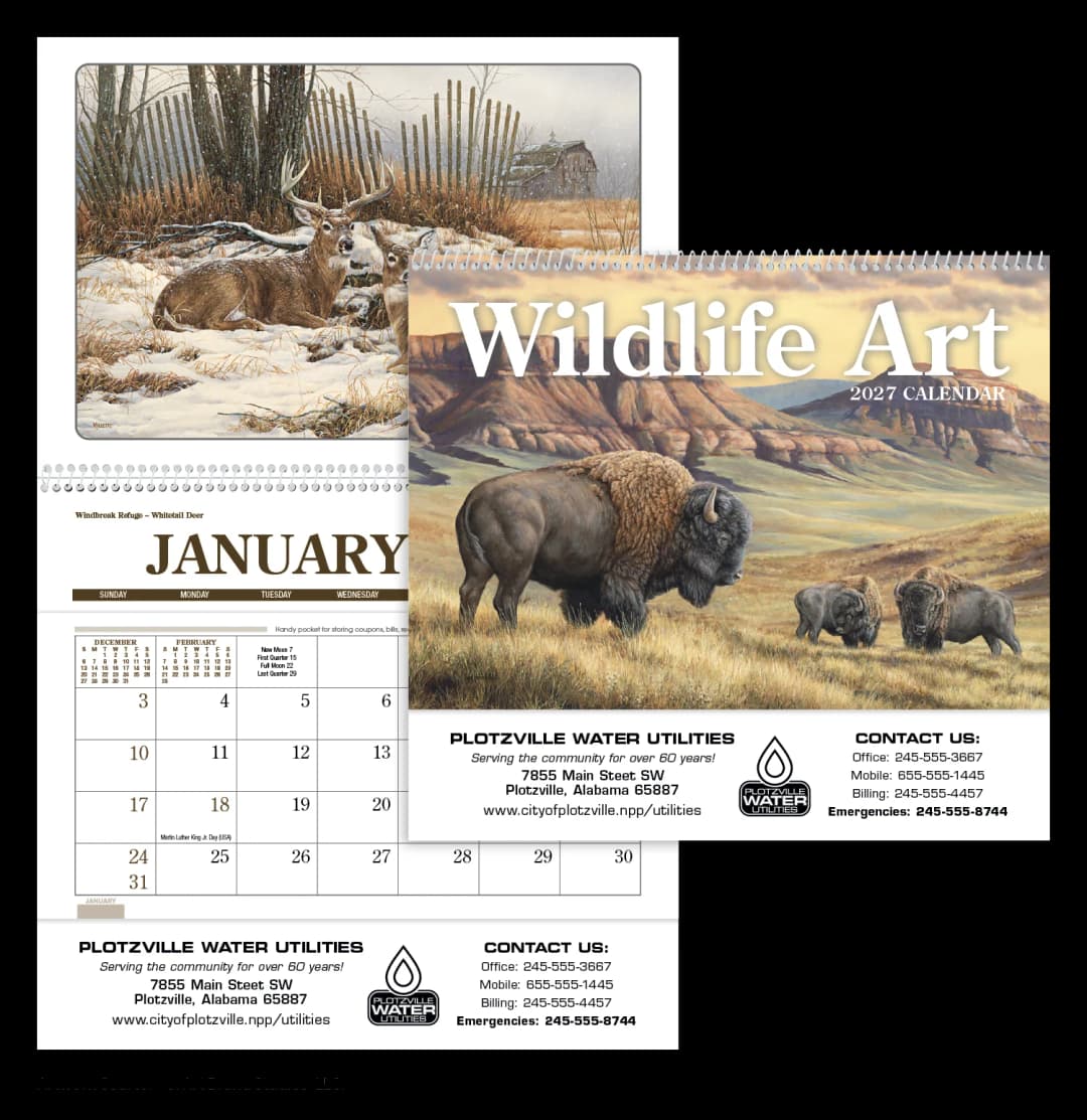 Wildlife Art Pocket Calendar