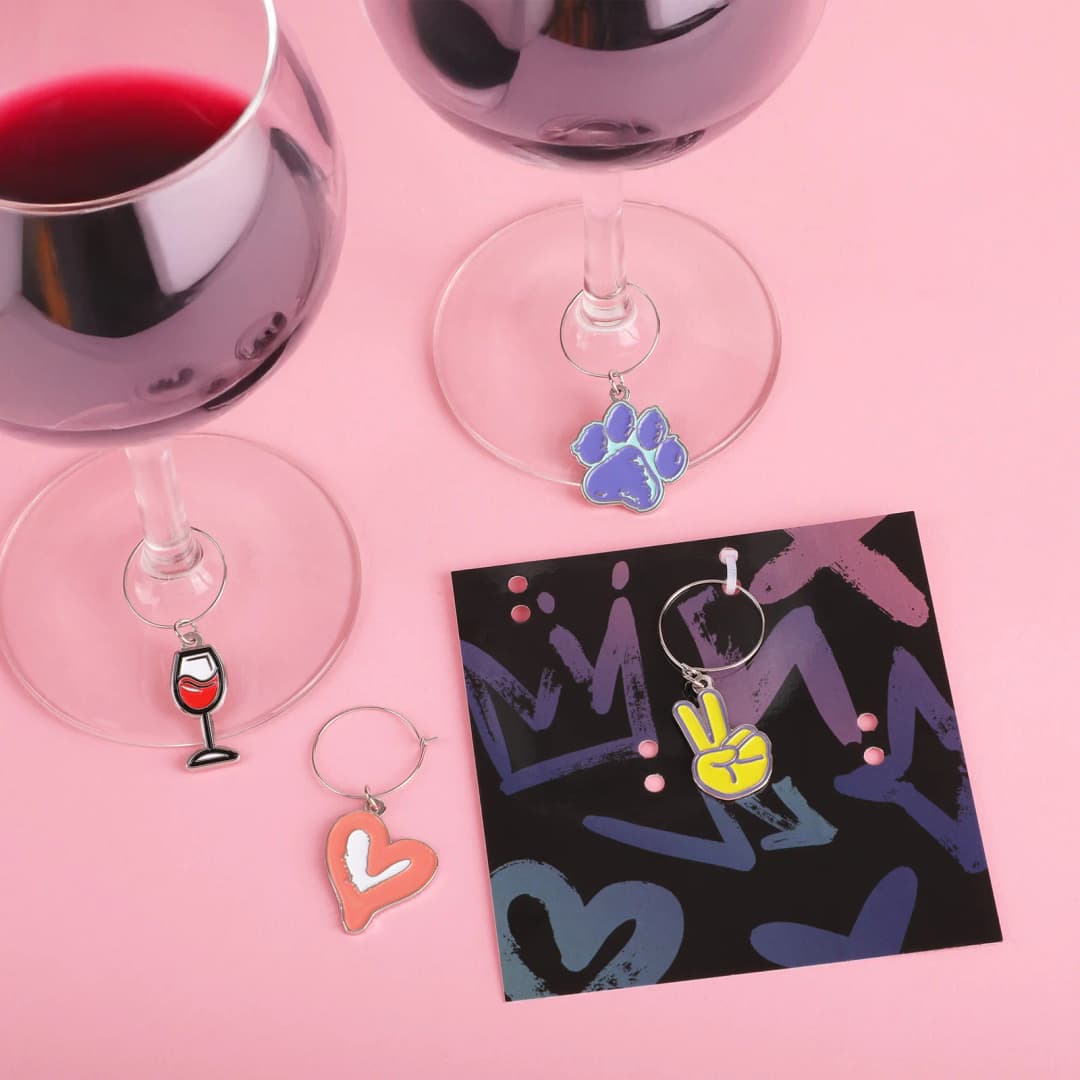 Set Of 4 Wine Charms
