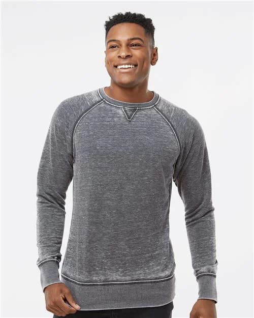 J. America Men's Vintage Zen Fleece Crewneck Sweatshirt