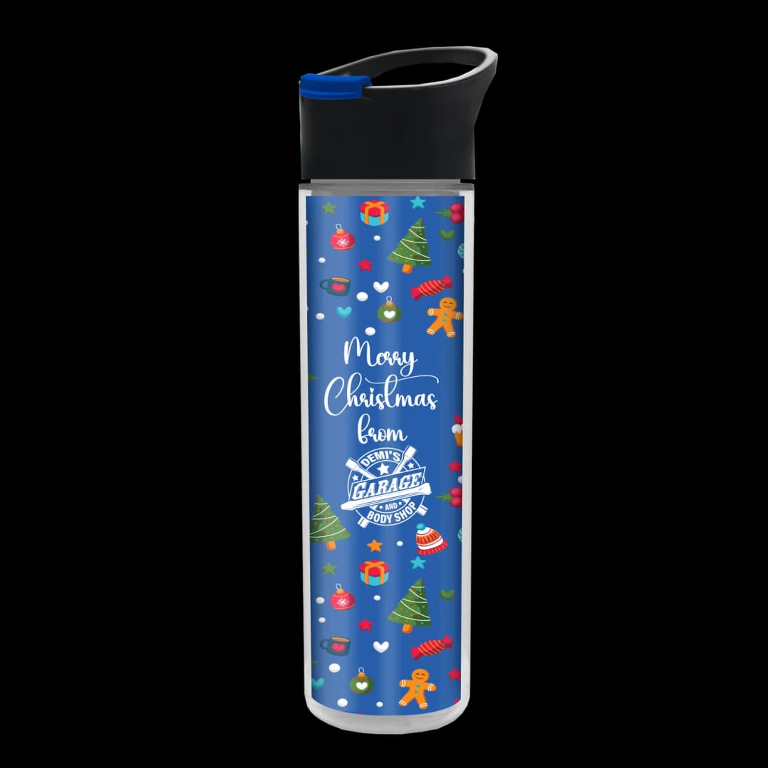 Chiller Insulated Bottle with Pop-Up Lid and Full-Color Paper Insert - 16 oz.