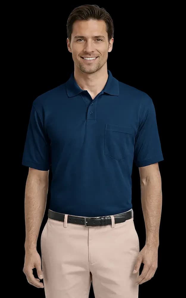 Blue Generation Adult IL-50 Pocketed Polo