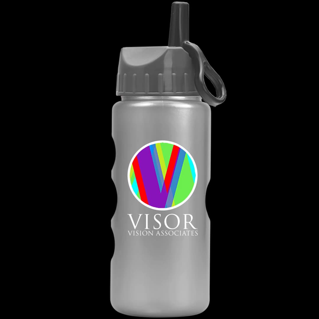 Mini Peak Tritan® Metallike Bottle with Ring-Straw Lid - 22 oz.