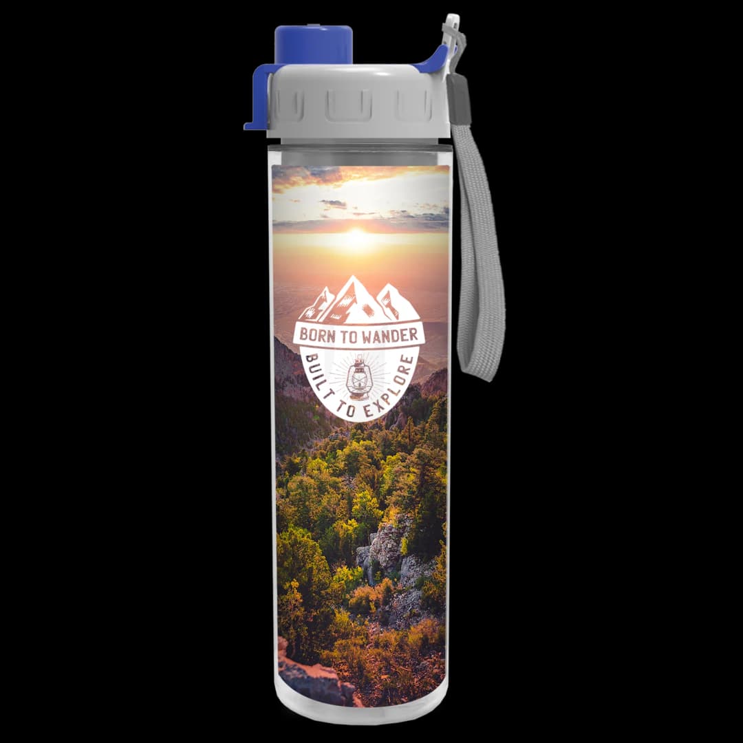 Chiller Insulated Bottle with Quick-Snap Lid and Full-Color Paper Insert - 16 oz.