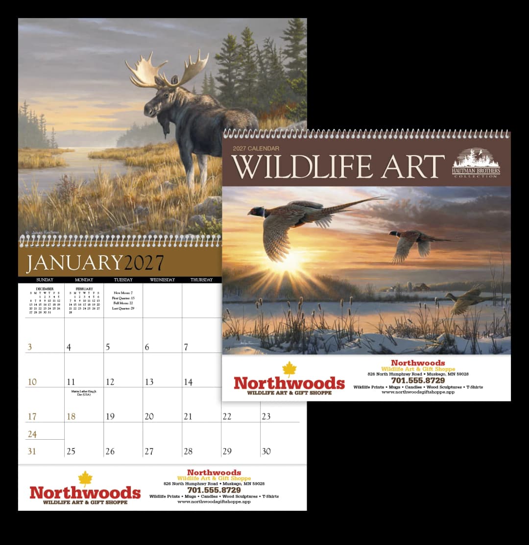 Wildlife Art by the Hautman Brothers Calendar