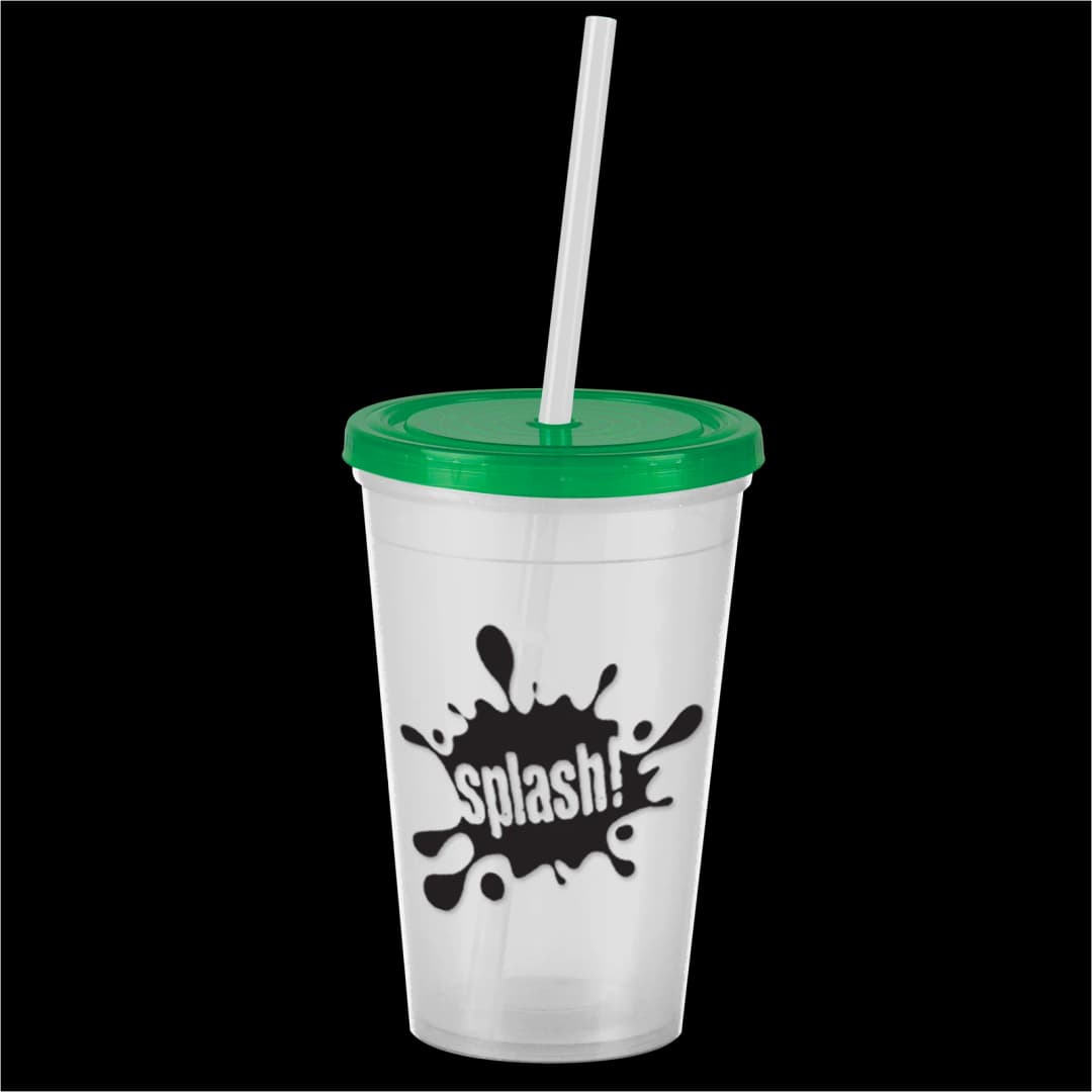 Pioneer Insulated Tumbler with Straw - 16 oz.