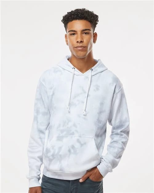 J. America Men's Tie-Dyed Fleece Hooded Sweatshirt