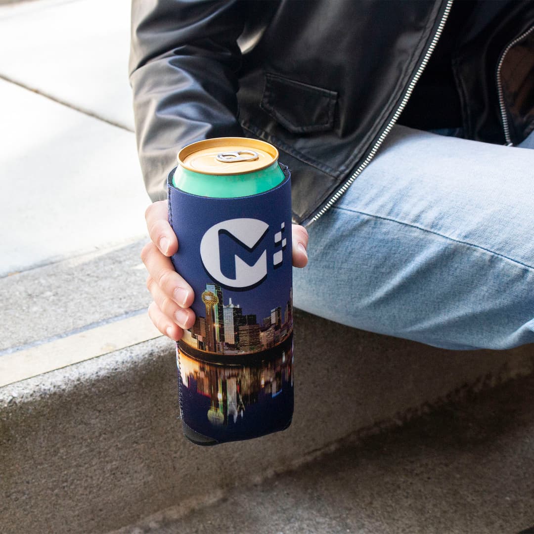 Full Color 24 oz Neoprene Can Cooler