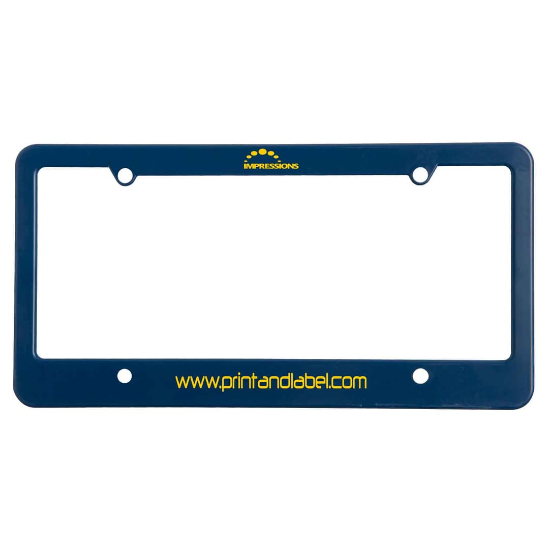 License Plate Frame: 4 Hole With Straight Bottom